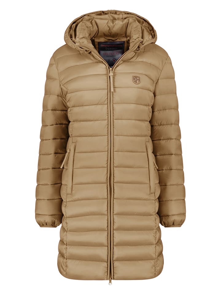 Geographical Norway Płaszcz pikowany "Atikotal" w kolorze beżowym rozmiar: M