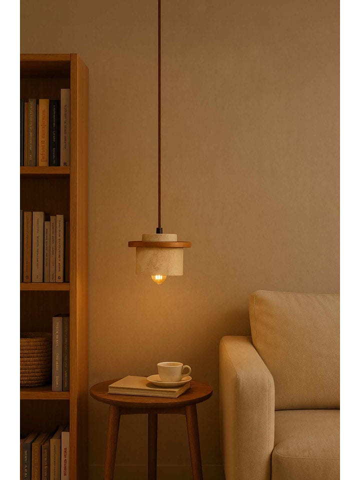 Opviq Lampa wisząca w kolorze beżowo-jasnobrązowym - wys. 151 x Ø 12 cm rozmiar: onesize