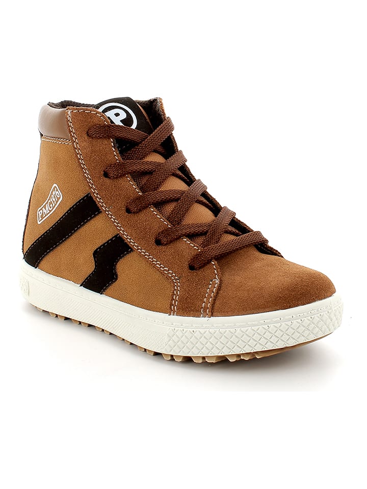 Primigi Skórzane sneakersy w kolorze jasnobrązowym rozmiar: 30