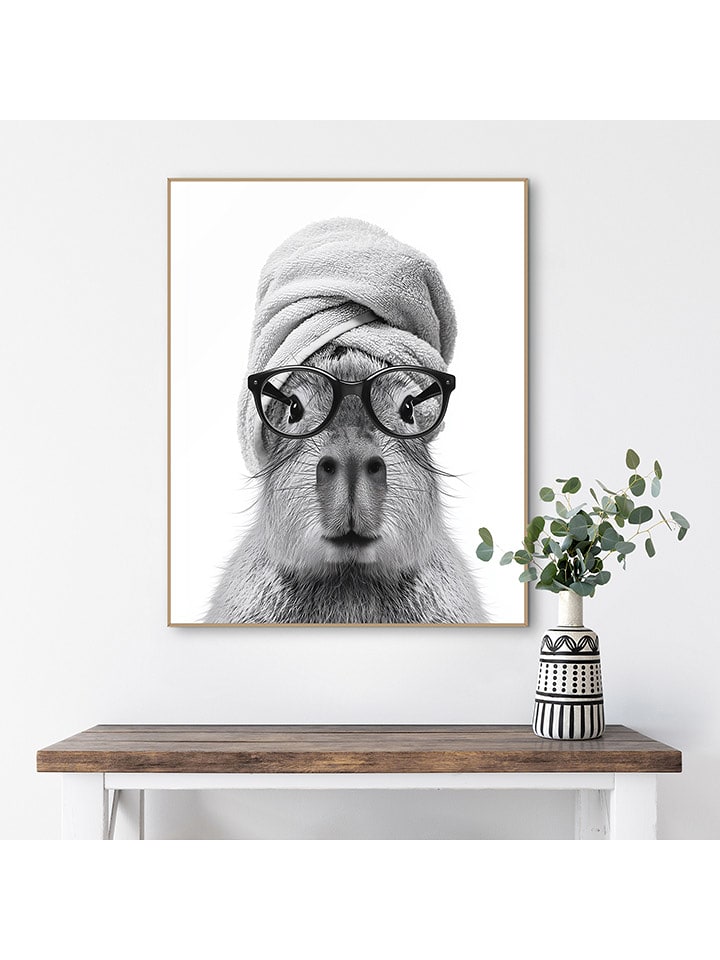 Orangewallz Druk artystyczny "Rodent Fresh" w ramce rozmiar: 40x50 cm