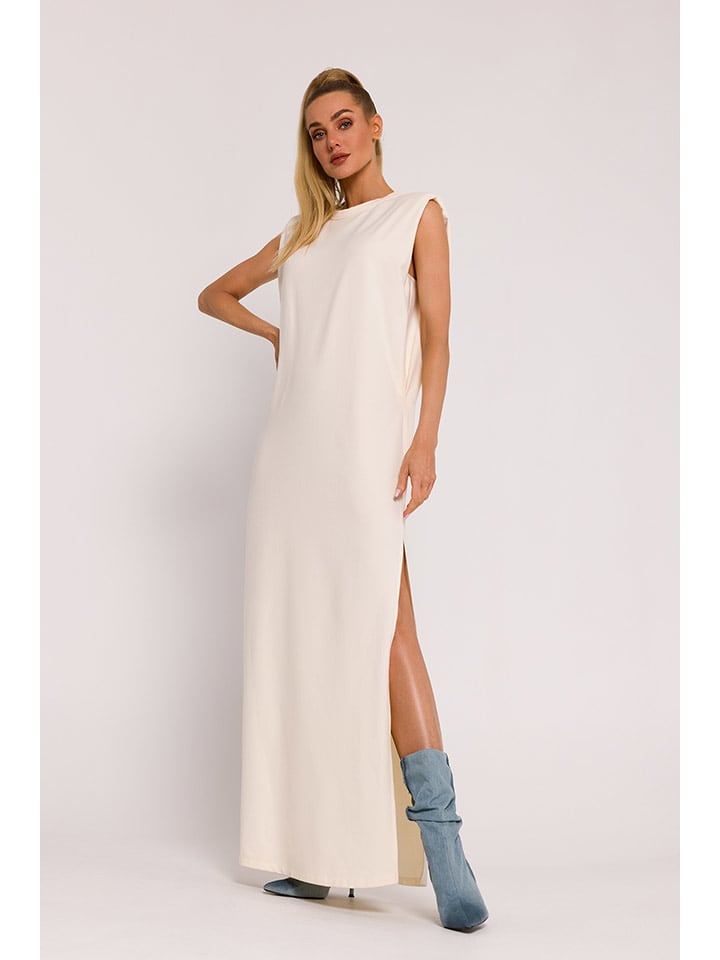 made of emotion Sukienka w kolorze kremowym rozmiar: XL