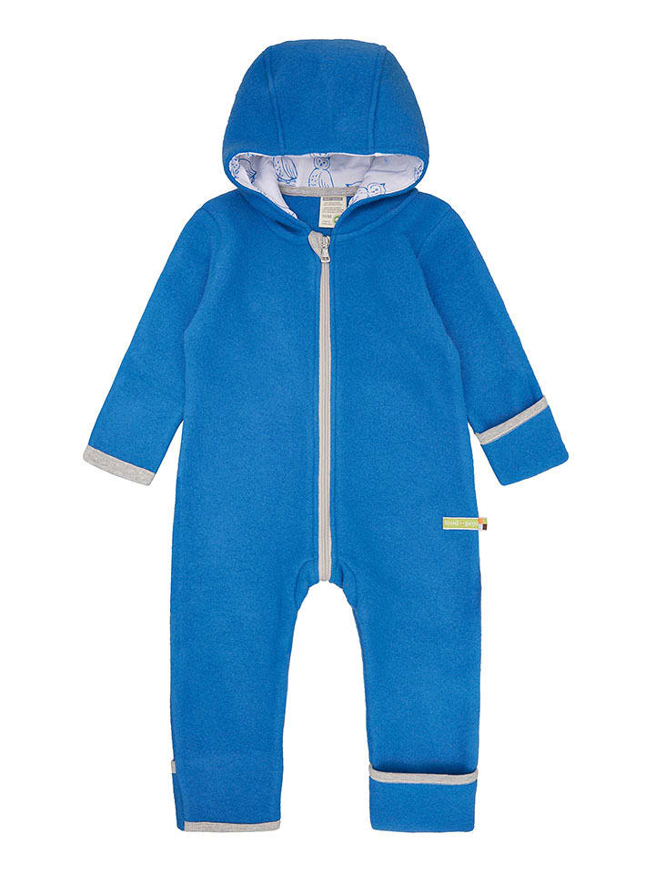 loud + proud Polarowy kombinezon w kolorze niebieskim rozmiar: 86/92