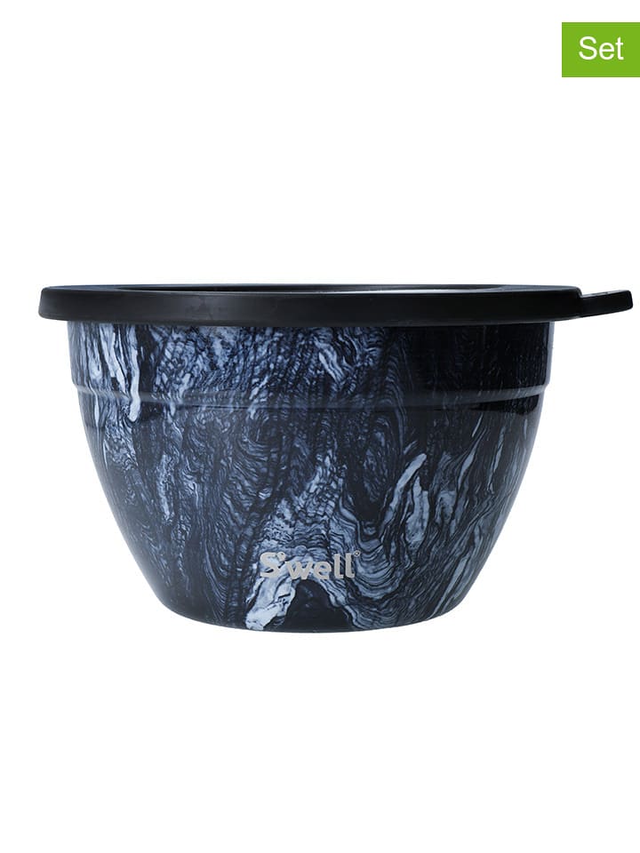 S'well 3-częściowy zestaw "Azurite Marble" w kolorze granatowym rozmiar: onesize