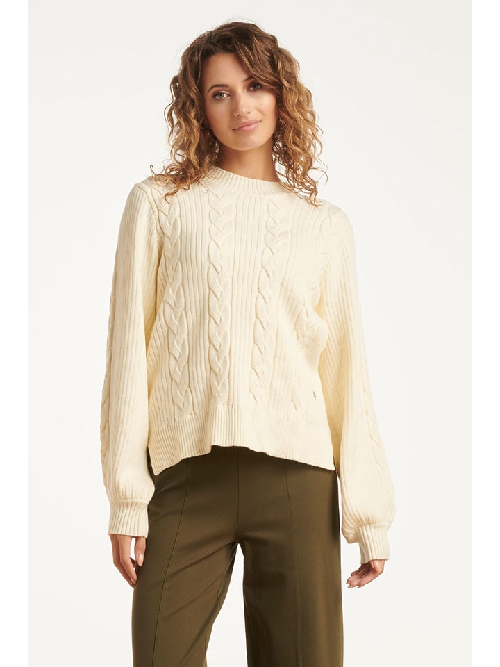 Smashed Lemon Sweter w kolorze kremowym rozmiar: XS