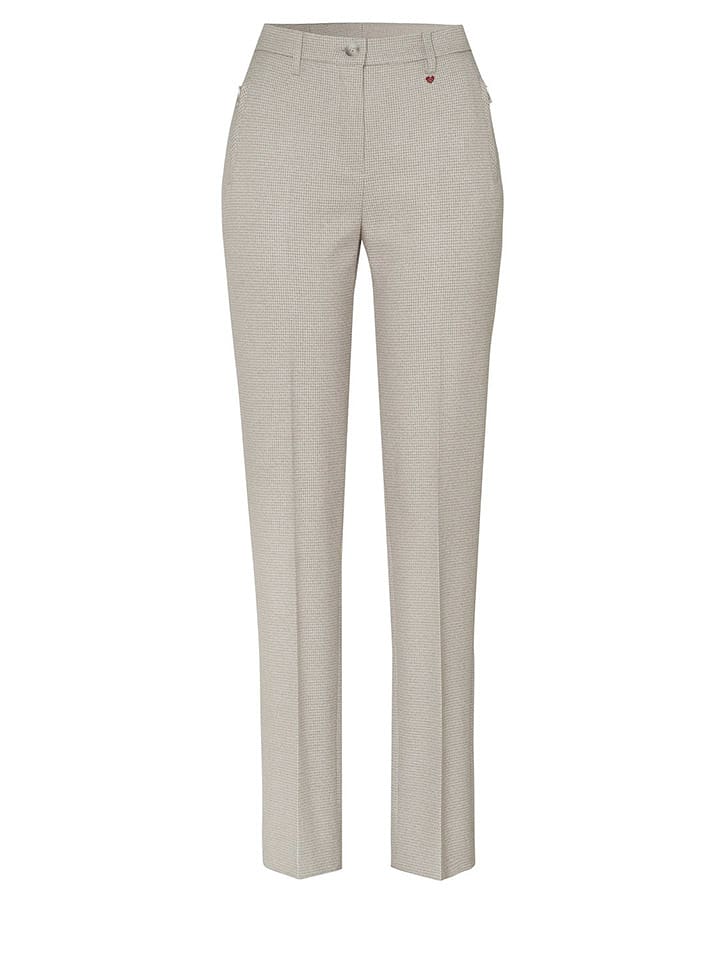 Relaxed by TONI Spodnie w kolorze kremowo-szarym rozmiar: 36