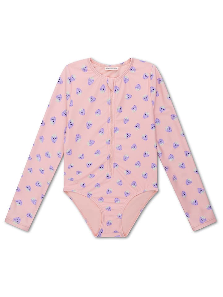 Swim Essentials Strój kąpielowy "Blackberry" w kolorze jasnoróżowo-fioletowym rozmiar: 110/116