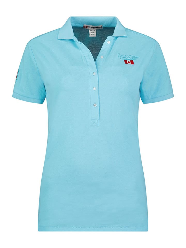 Canadian Peak Koszulka polo "Kellyeak" w kolorze błękitnym rozmiar: S