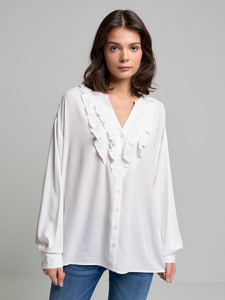 BIG STAR Bluzka w kolorze białym rozmiar: M