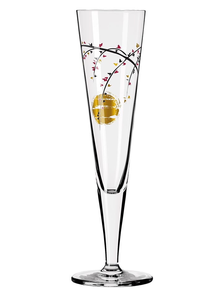 RITZENHOFF Kieliszek w kolorze złotym do szampana - 205 ml rozmiar: onesize
