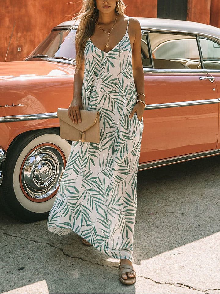 LA Angels Sukienka w kolorze kremowo-zielonym rozmiar: L