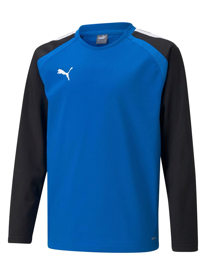 Puma Koszulka sportowa w kolorze niebiesko-czarnym rozmiar: 116