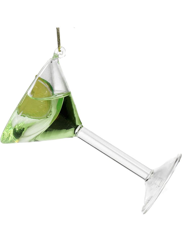Kersten Bombka "Cocktail" w kolorze zielonym - wys. 9,7 cm rozmiar: onesize