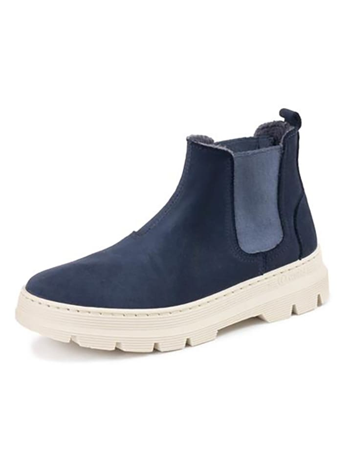 natural world Skórzane sztyblety w kolorze granatowym rozmiar: 37