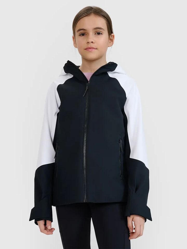 4F Kurtka trekkingowa w kolorze czarno-białym rozmiar: 146