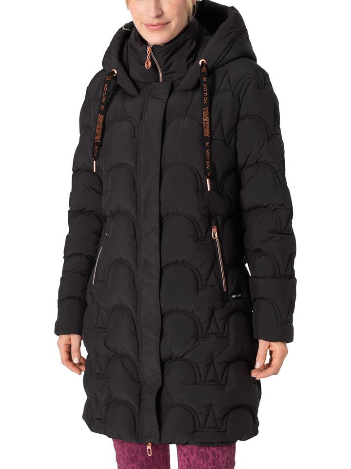 Timezone Płaszcz pikowany w kolorze czarnym rozmiar: L