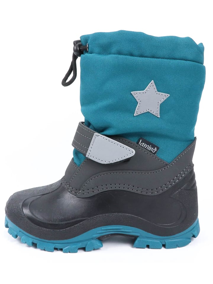 lamino Botki zimowe w kolorze zielonym rozmiar: 28