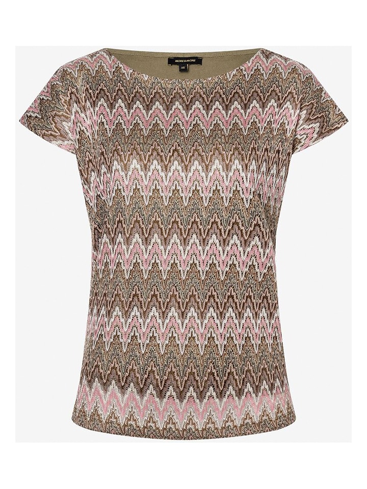 More & More Koszulka w kolorze jasnoróżowo-brązowym rozmiar: 36