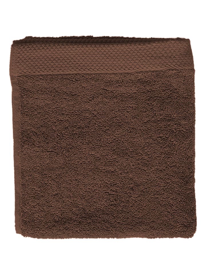 Soft by Perle de Coton Ręcznik "Epo" w kolorze brązowym do rąk rozmiar: 100x150 cm
