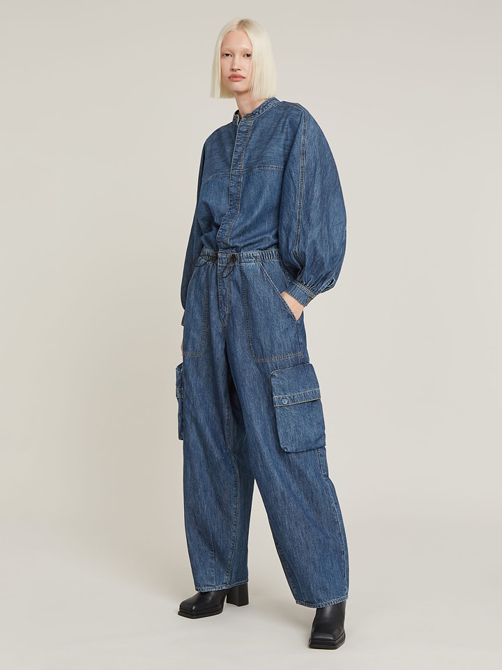 G-Star Kombinezon dżinsowy w kolorze niebieskim rozmiar: L