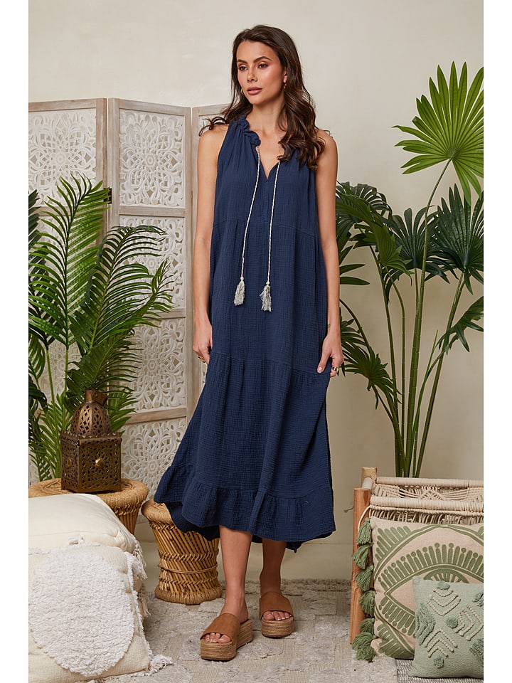 Lin Passion Sukienka w kolorze granatowym rozmiar: 40/42