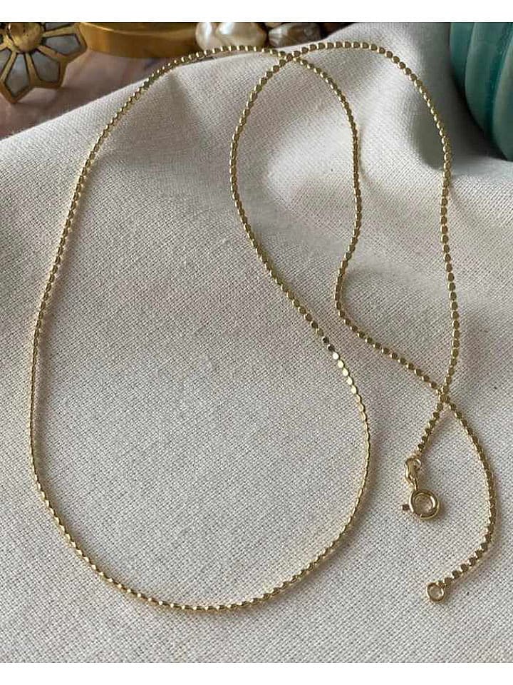 Luseera Pozłacany naszyjnik - dł. 60 cm rozmiar: onesize