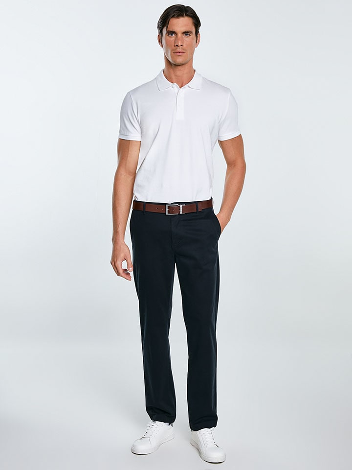 BIG STAR Spodnie chino "Trevor" w kolorze granatowym rozmiar: W30/L32