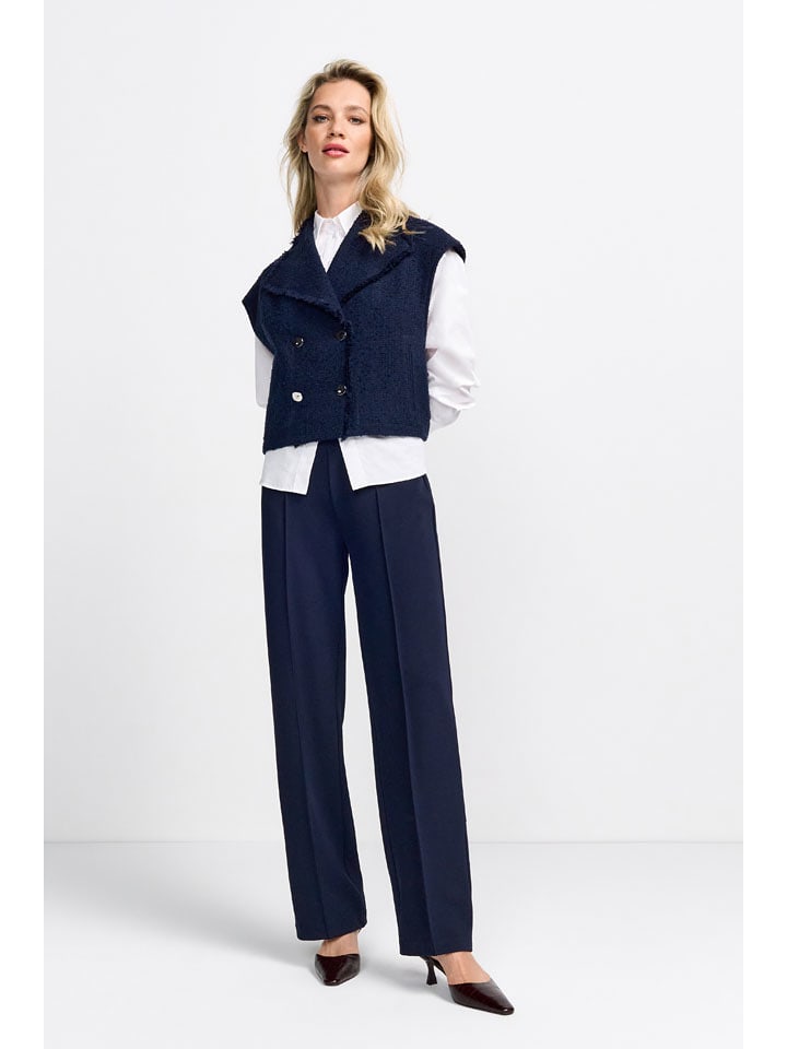 Rich & Royal Spodnie w kolorze granatowym rozmiar: 38