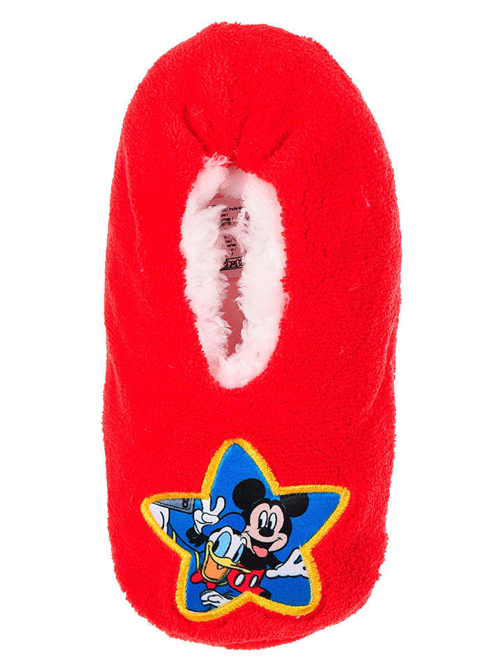 Disney Mickey Mouse Kapcie "Myszka Miki" w kolorze czerwonym rozmiar: 27-30