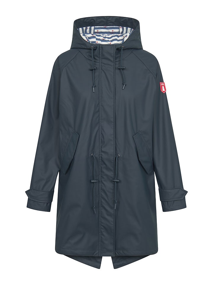 Derbe Kurtka przeciwdeszczowa w kolorze granatowym rozmiar: 44