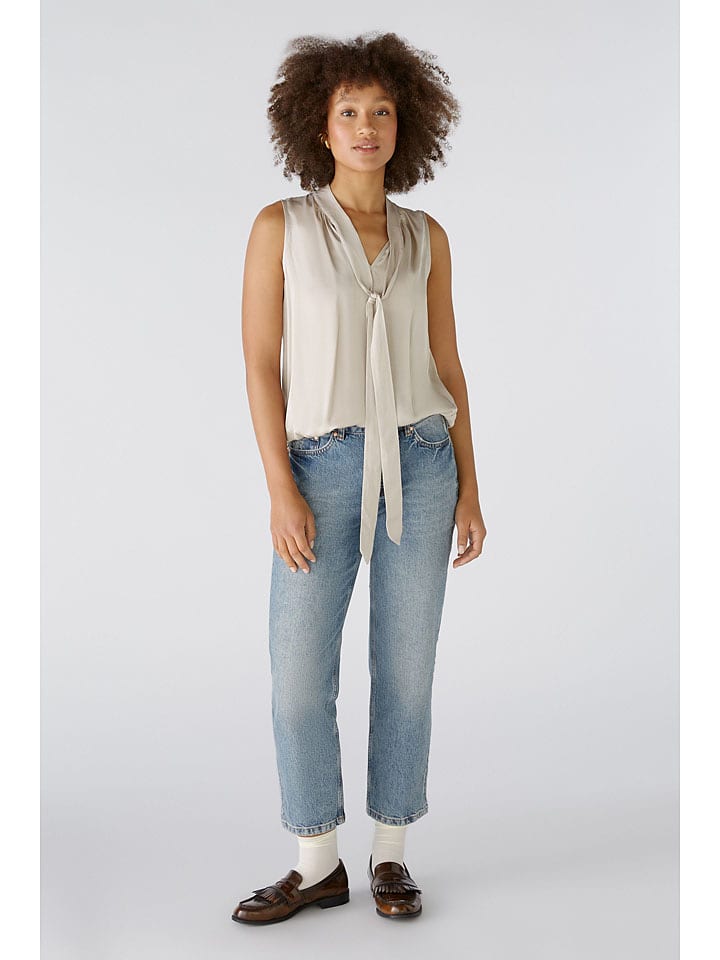 Oui Bluzka w kolorze beżowym rozmiar: 36