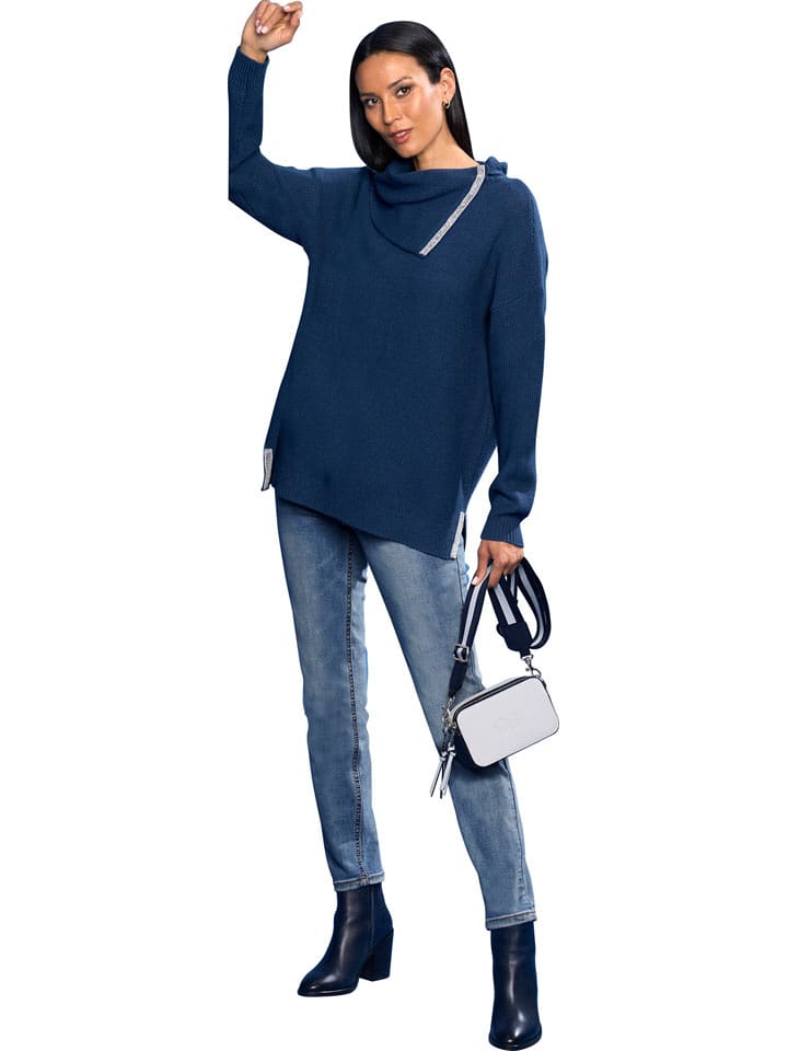 Heine Sweter w kolorze granatowym rozmiar: 32/34