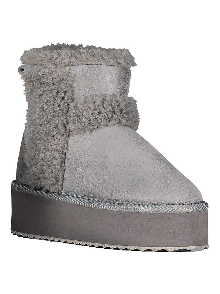 Geographical Norway Botki zimowe "Ocean" w kolorze szarym rozmiar: 37