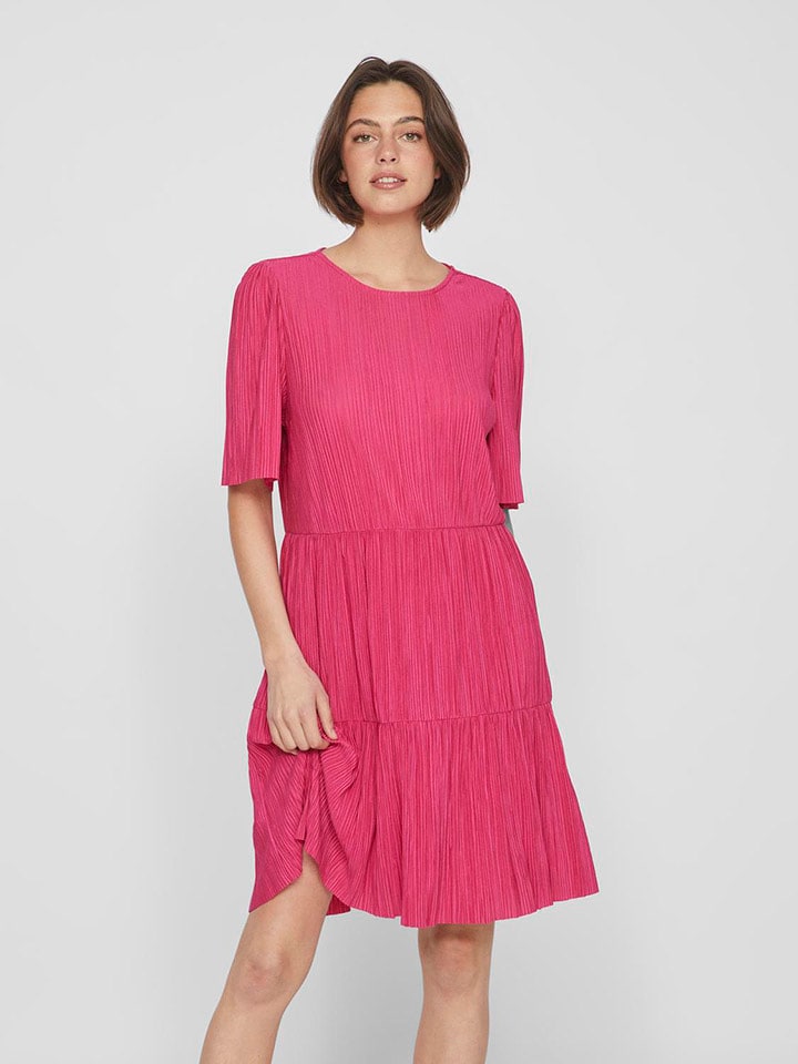 Vila Sukienka w kolorze różowym rozmiar: S