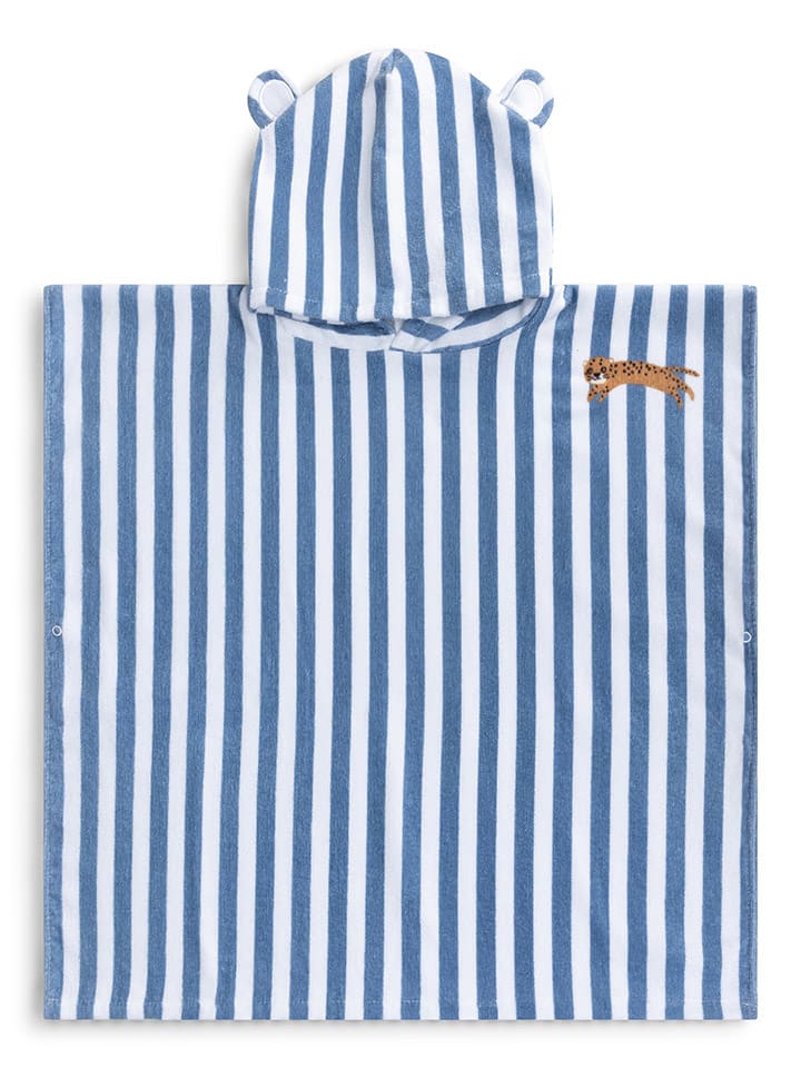 Swim Essentials Ponczo "Roamer Animal" w kolorze biało-niebieskim- 65 x 65 cm rozmiar: onesize