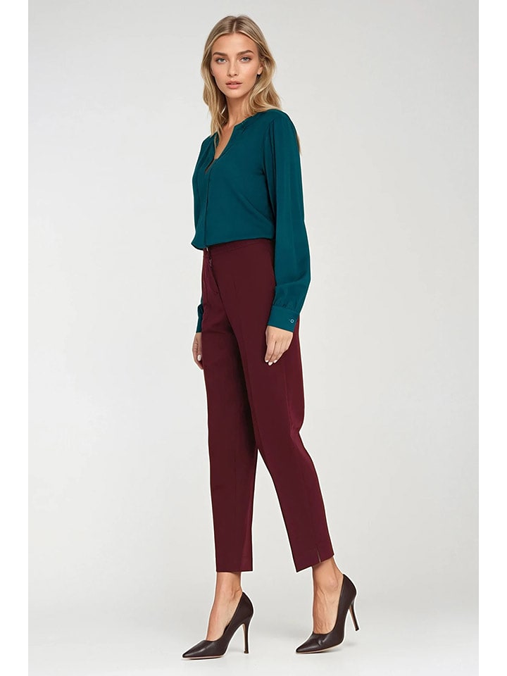 Nife Spodnie w kolorze czerwonym rozmiar: 40