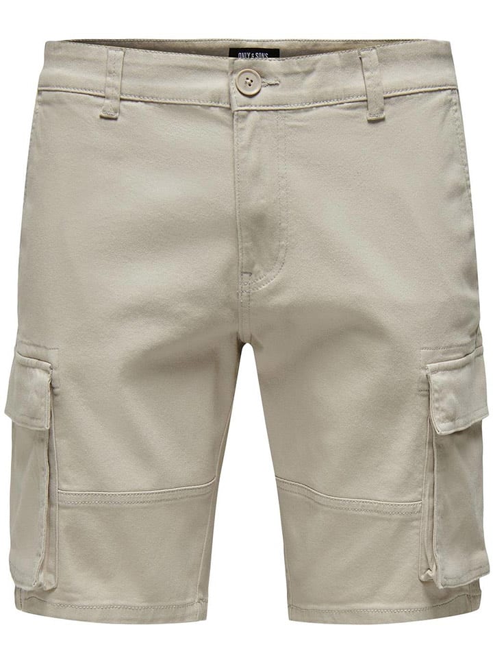 ONLY & SONS Szorty "Cam" w kolorze beżowym rozmiar: M