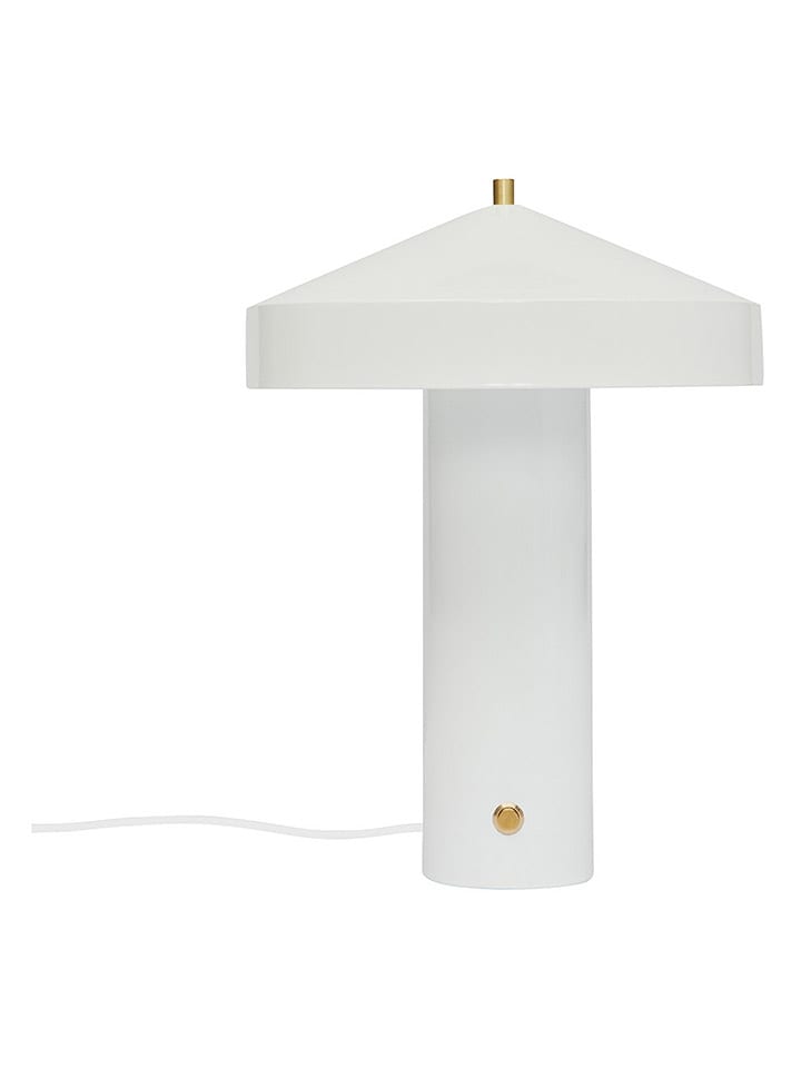 OYOY living design Lampa stołowa "Hatto" w kolorze białym - wys. 30 x Ø 41 cm rozmiar: onesize
