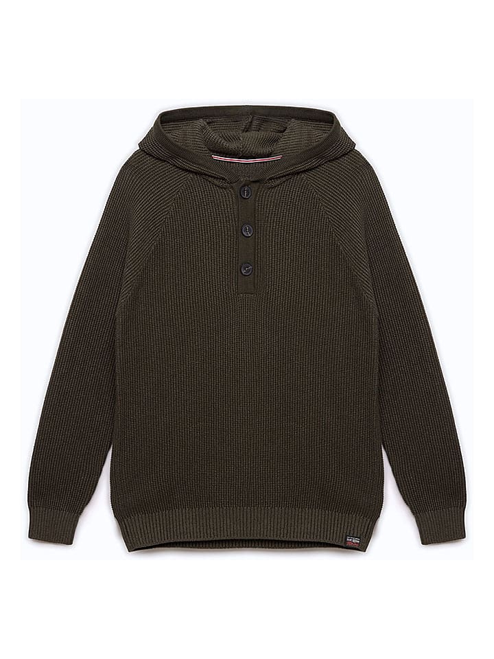 BIG STAR Sweter "Carlson" w kolorze khaki rozmiar: XL