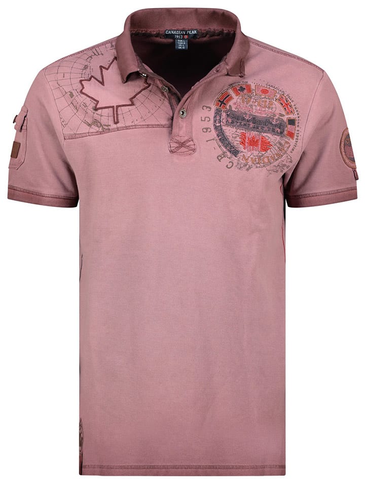 Canadian Peak Koszulka polo "Kinflateak" w kolorze bordowym rozmiar: S