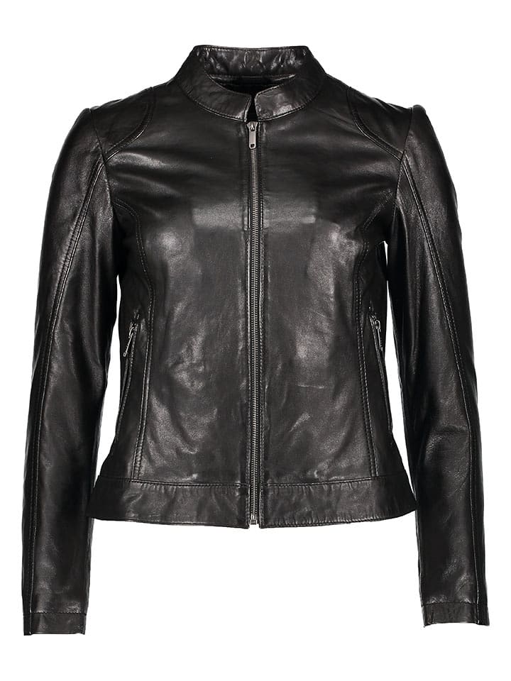 Bugatti Skórzana kurtka w kolorze czarnym rozmiar: 36