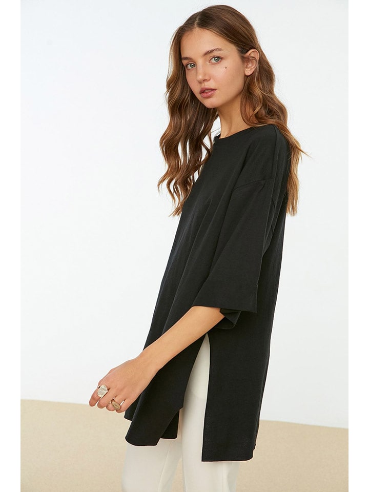 trendyol Koszulka w kolorze czarnym rozmiar: XS