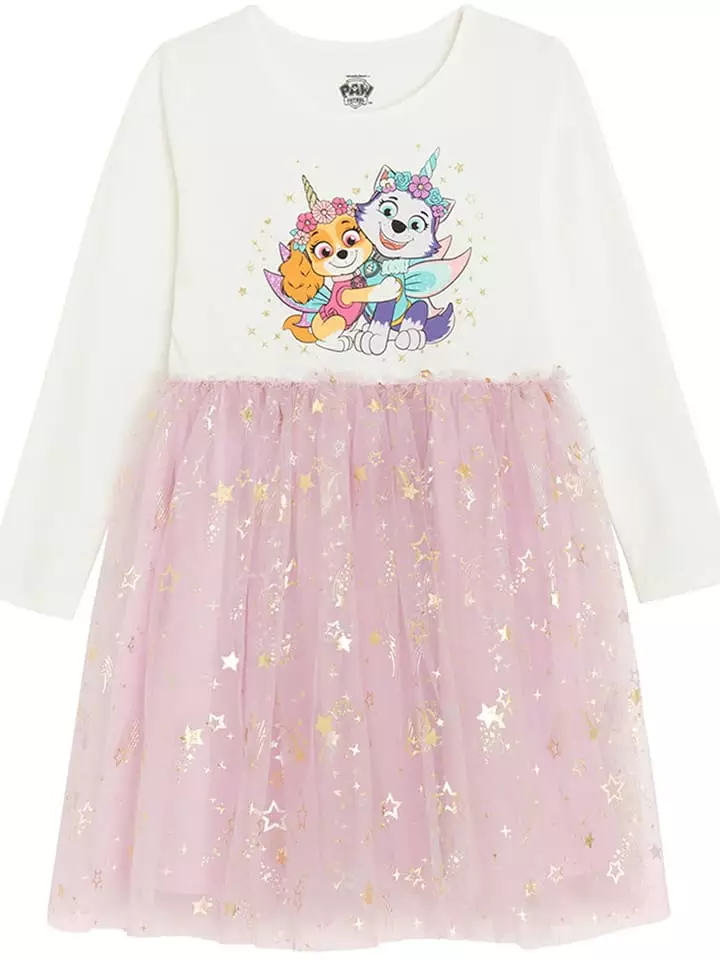 COOL CLUB Sukienka w kolorze jasnoróżowo-białym rozmiar: 104