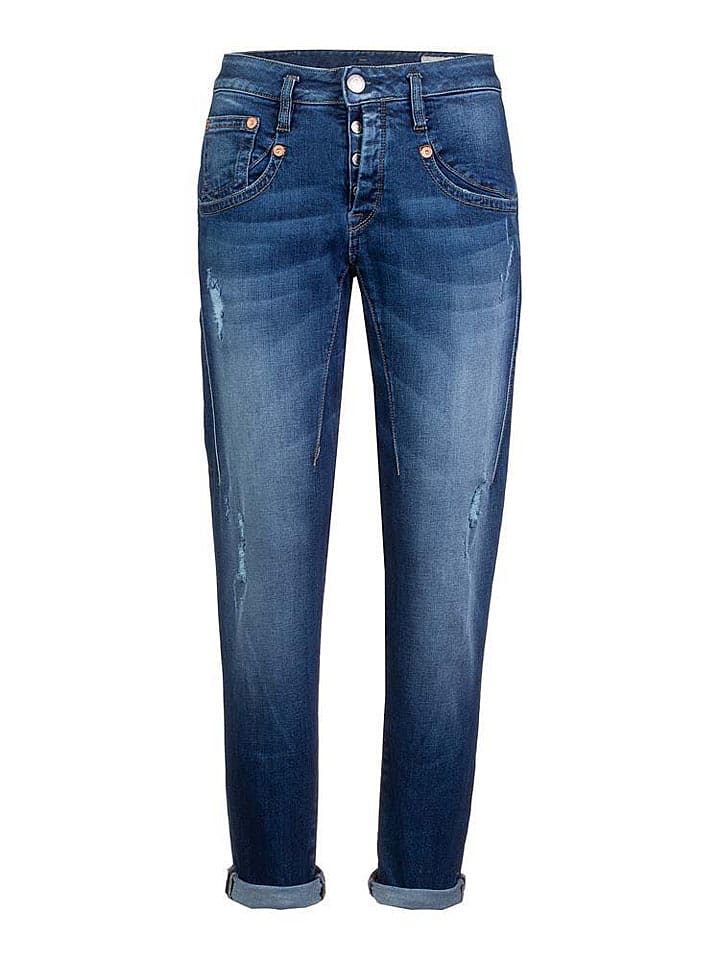 Herrlicher Dżinsy - Tapered fit - w kolorze granatowym rozmiar: W26