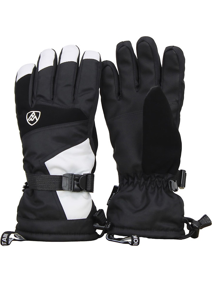 Peak Mountain Rękawiczki narciarskie "Miss" w kolorze czarno-białym rozmiar: S/M