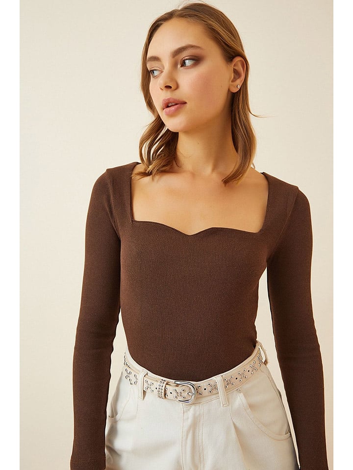 Happiness Istanbul Koszulka w kolorze brązowym rozmiar: S/M