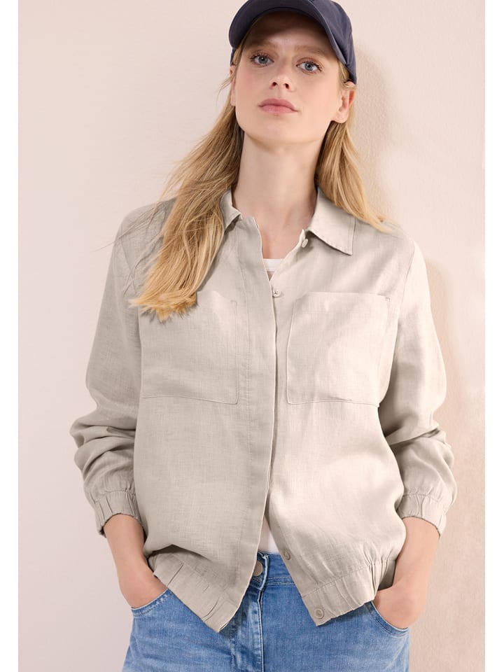 Cecil Lniana bluzka w kolorze beżowym rozmiar: L