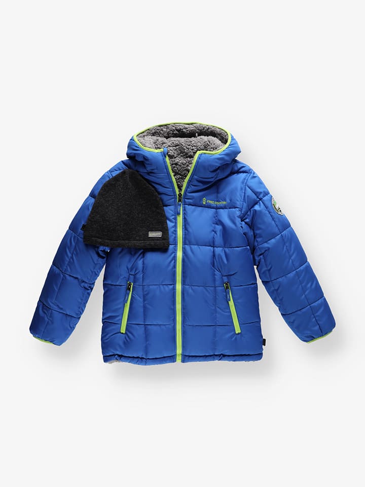 FREE COUNTRY Kurtka zimowa w kolorze niebiesko-szarym rozmiar: 140-152