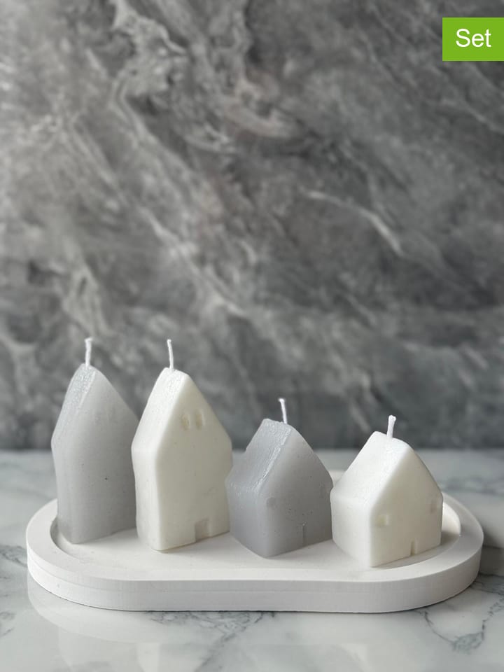 Lucky Bees 5-częściowy zestaw w kolorze szaro-białym rozmiar: onesize