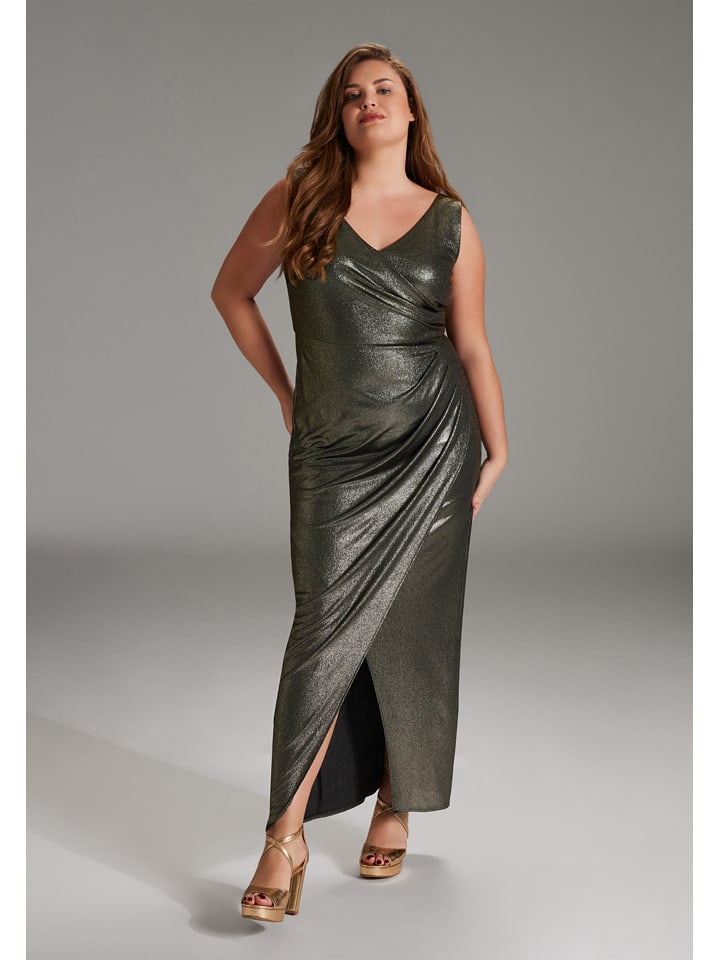 SWING Sukienka w kolorze khaki rozmiar: 42