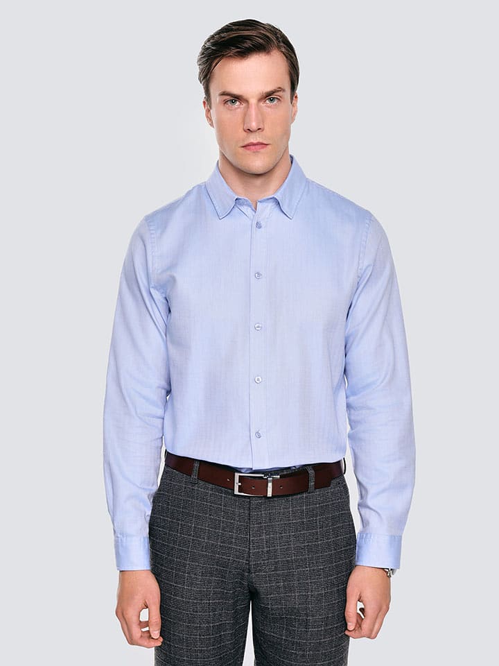 BIG STAR Koszula - Regular fit - w kolorze błękitnym rozmiar: XXL